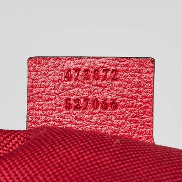 Gucci Red/White/Blue Striped Canvas Drawstring Backpack Bag - Picture 9 of 10